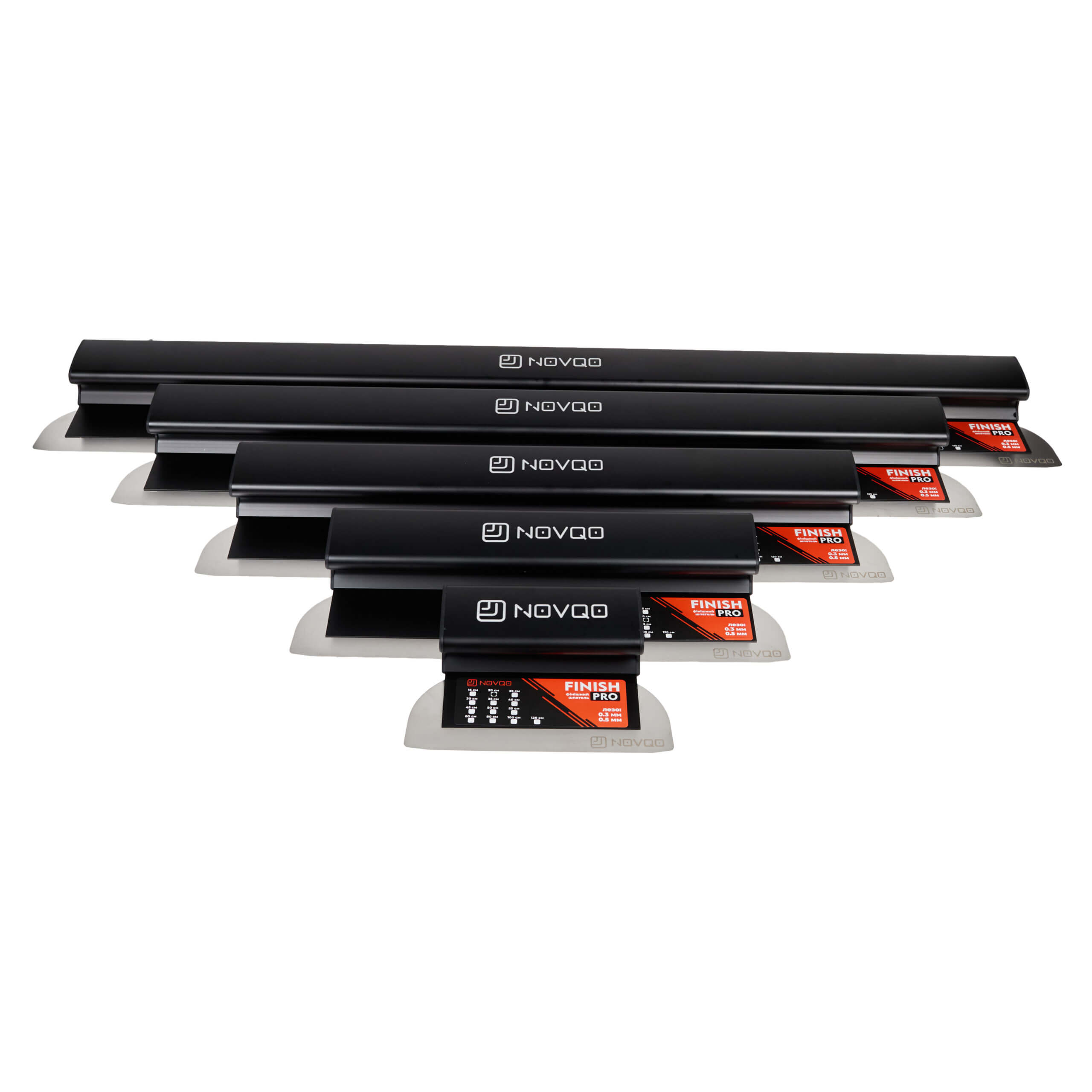 Набор алюминиевых шпателей для механического нанесения NOVQO со сменными лезвиями